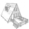 A Frame House Plan with Deck